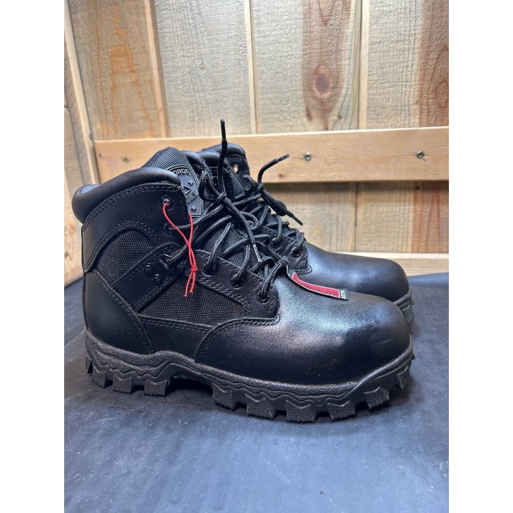 Rocky 6" Alpha Force Composite Toe Waterproof Public Service Boots Size 5.5 Blk